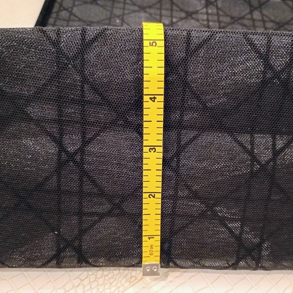 New GWP Christian Dior Beauty Parfums Makeup Black Velvet Mesh Large Tote Bag. - Picture 9 of 11